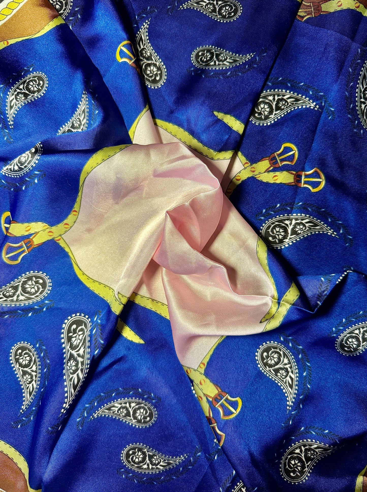 Midnight Satin Scarf