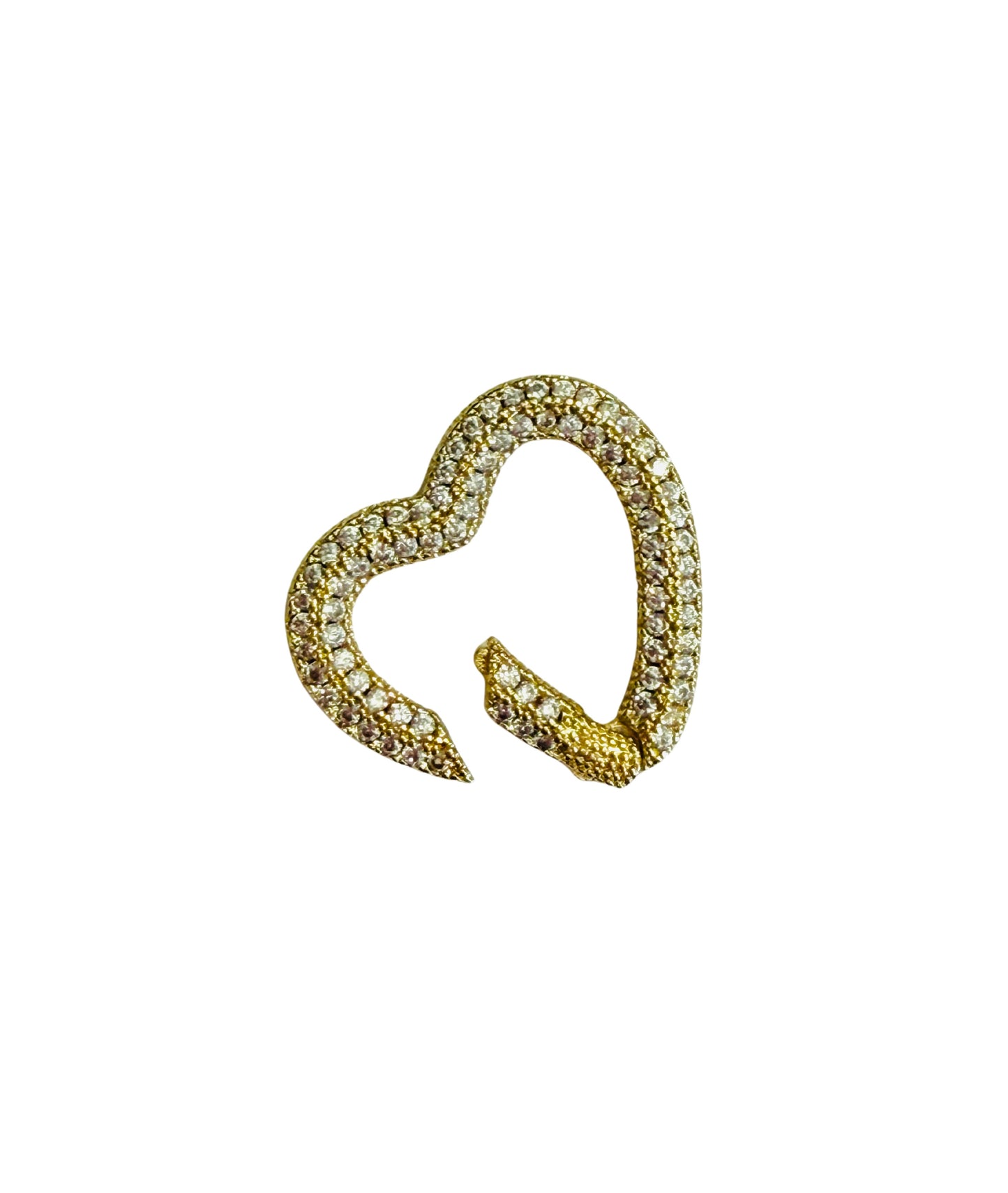Pave Heart Clasp