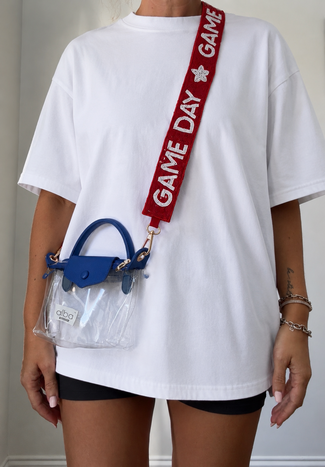 Blue + Red Stadium Bag