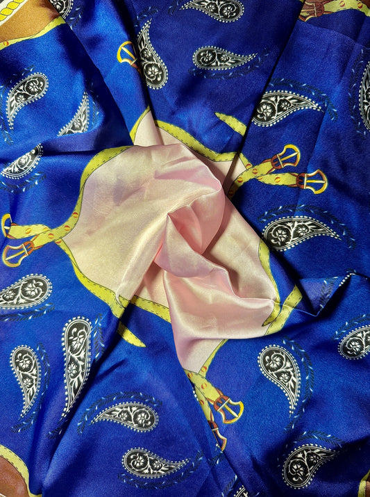 Midnight Satin Scarf