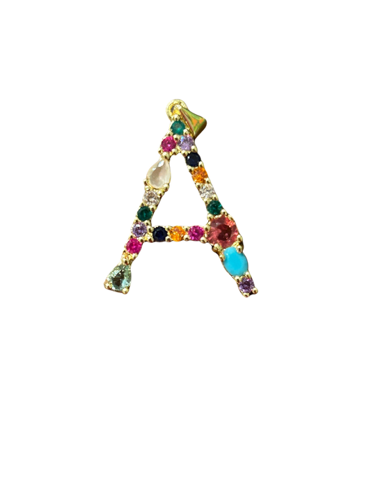 the “A” jeweled pendant