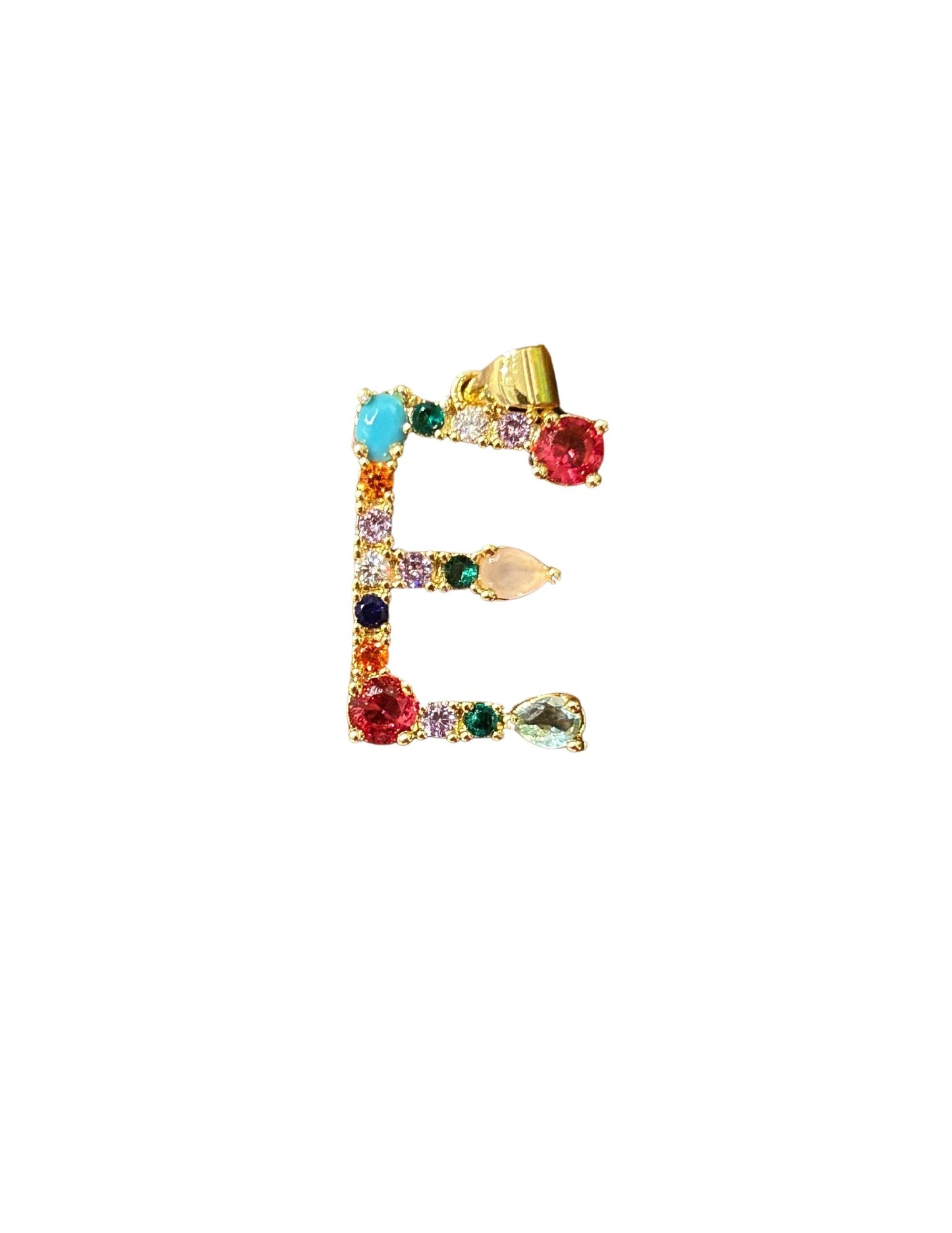 the “E” jeweled pendant