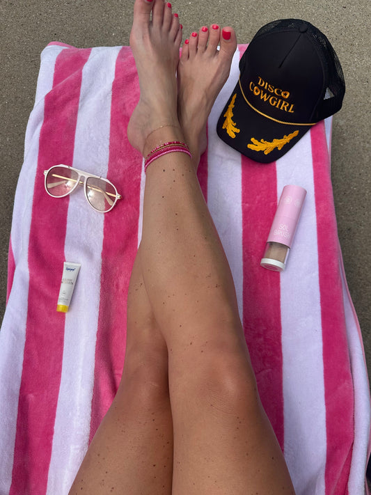 Poolside Pink Anklet Stack