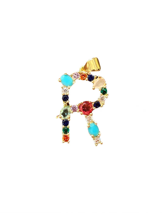 the “R” jeweled pendant