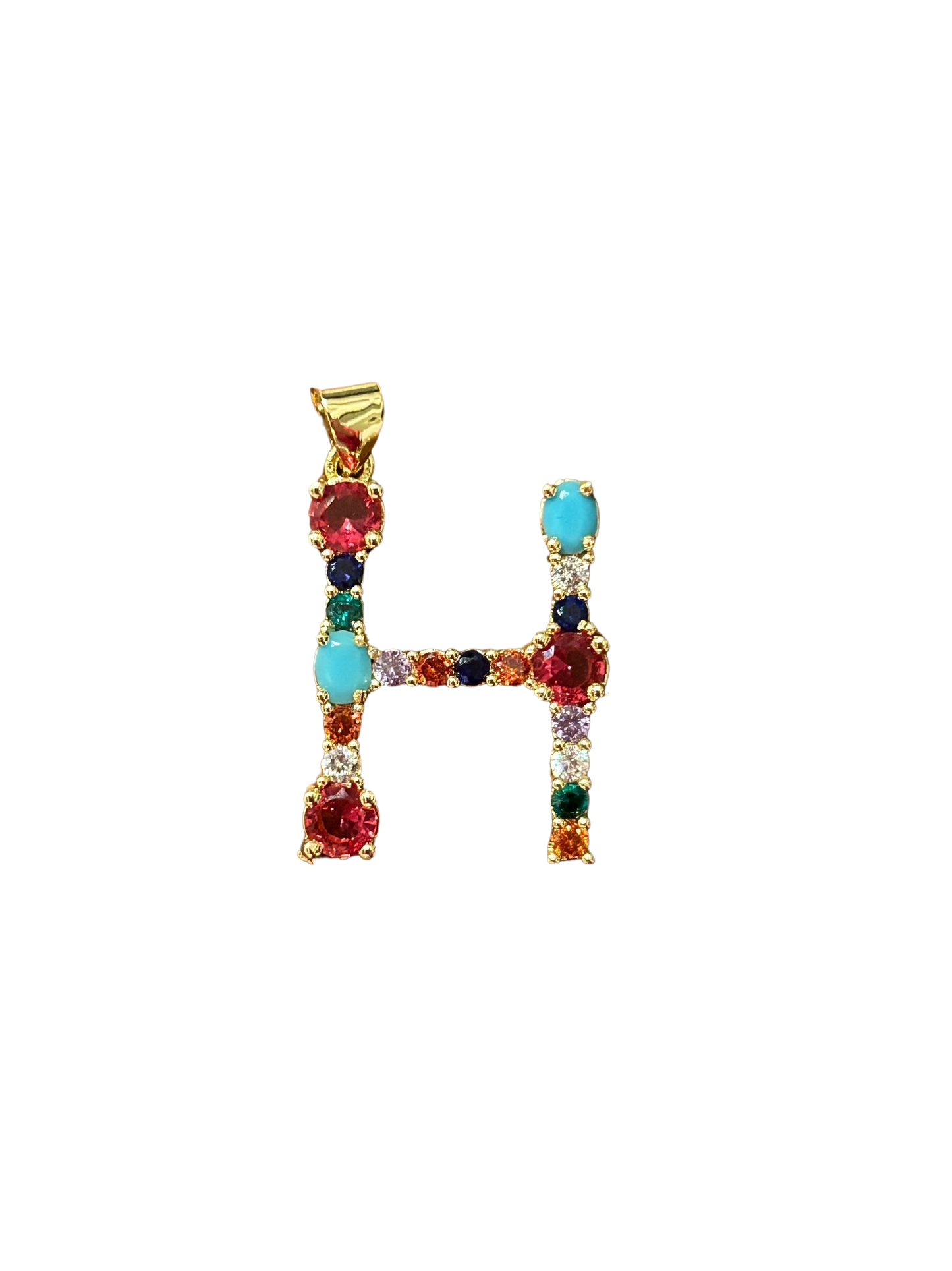 the “H” jeweled pendant