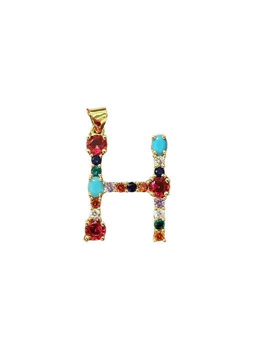 the “H” jeweled pendant