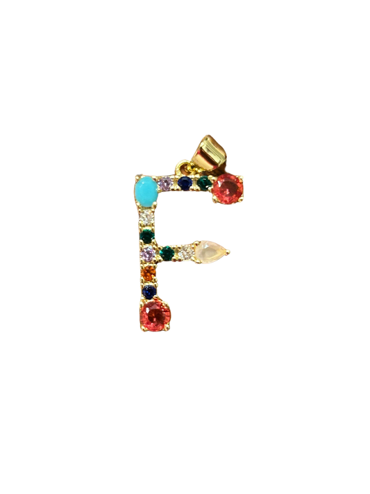 the “F” jeweled pendant