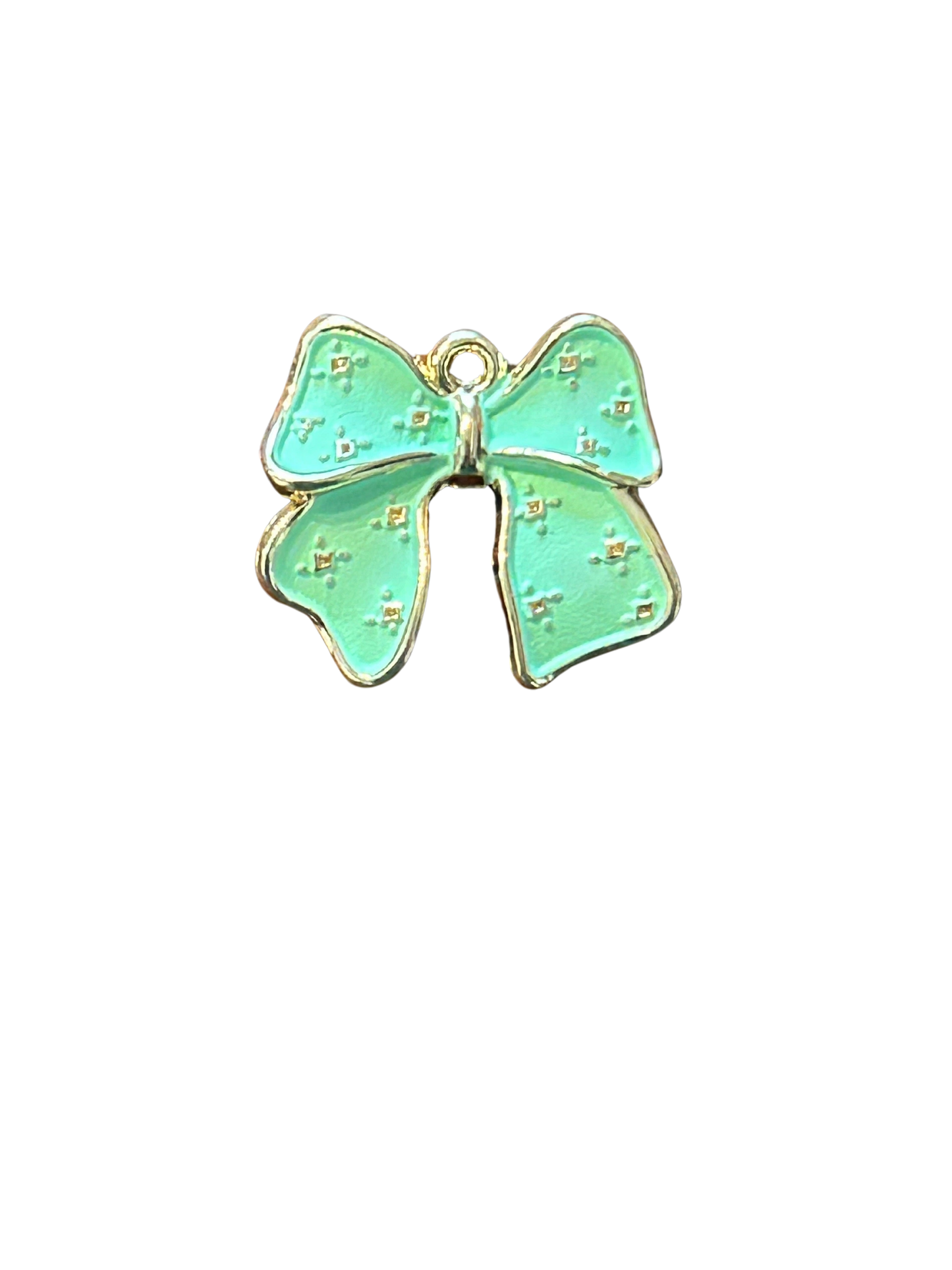 Mint Bow Charm