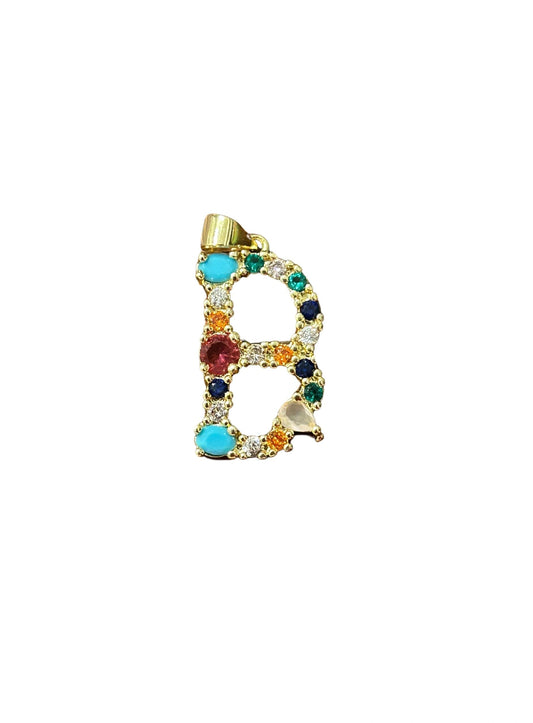 the “B” jeweled pendant