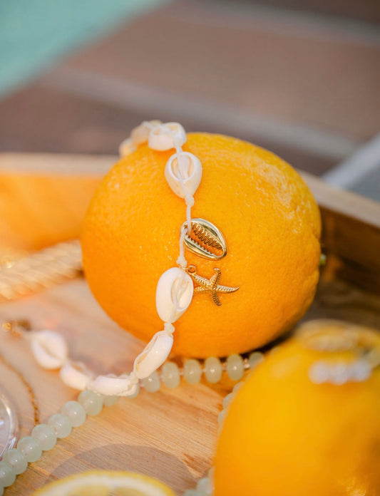 the Isla Pearl anklet