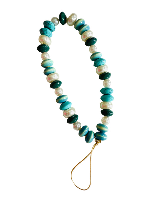 Turquoise Phone Wristlet