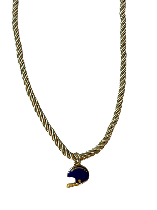 Purple + Gold Rope Necklace
