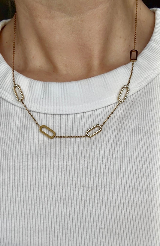 the Paperclip Station Necklace