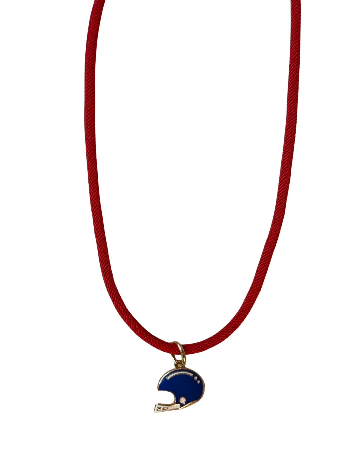 Blue + Red Cord Necklace