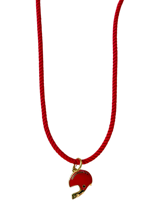 Red + Black Rope Necklace