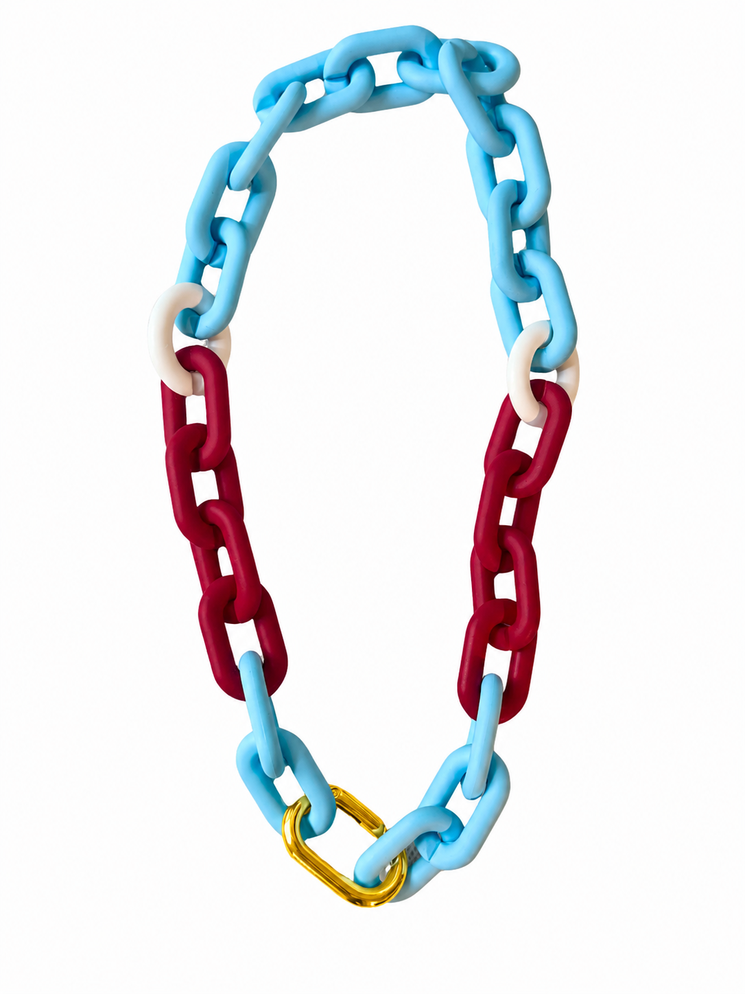 Red + Blue oval chain