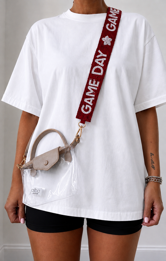 Crimson/Garnet + Gold Stadium Bag