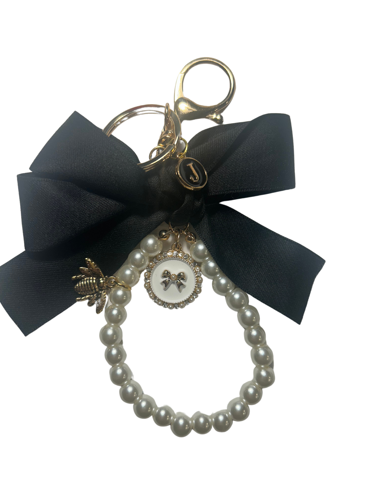 the Bow bag charm [black]