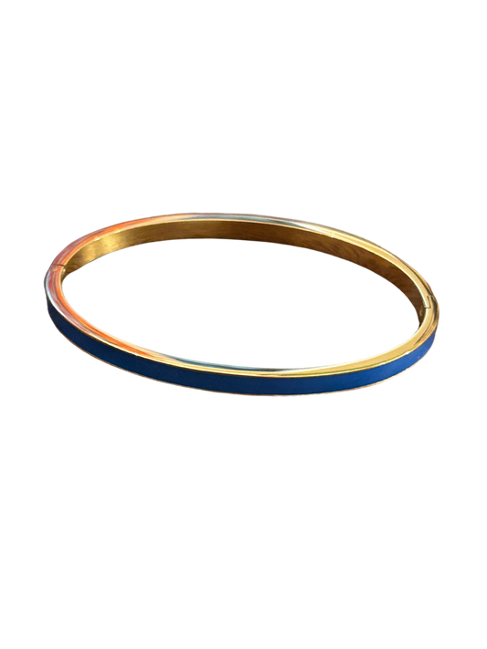 thin Royal + Gold Bangle