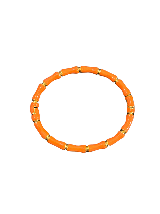 Tangerine Bamboo Bangle